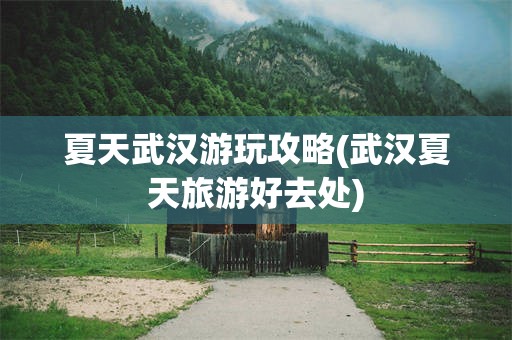 夏天武汉游玩攻略(武汉夏天旅游好去处)