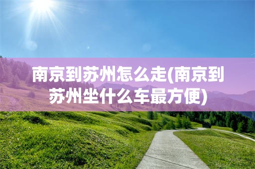 南京到苏州怎么走(南京到苏州坐什么车最方便)