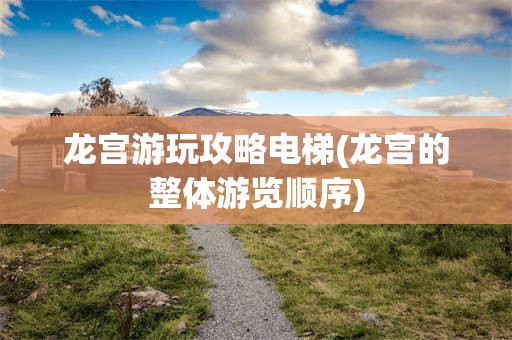 龙宫游玩攻略电梯(龙宫的整体游览顺序)