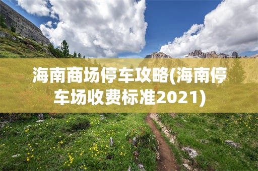 海南商场停车攻略(海南停车场收费标准2021)