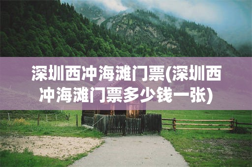 深圳西冲海滩门票(深圳西冲海滩门票多少钱一张)