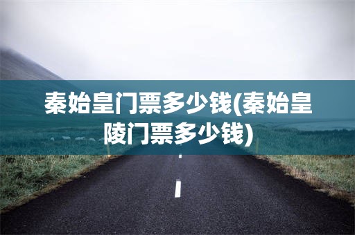 秦始皇门票多少钱(秦始皇陵门票多少钱)