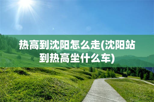 热高到沈阳怎么走(沈阳站到热高坐什么车)