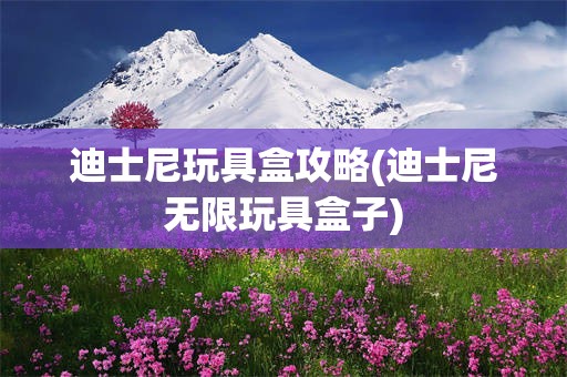 迪士尼玩具盒攻略(迪士尼无限玩具盒子)