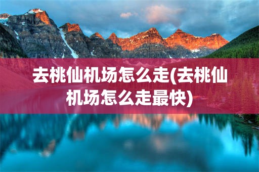 去桃仙机场怎么走(去桃仙机场怎么走最快)