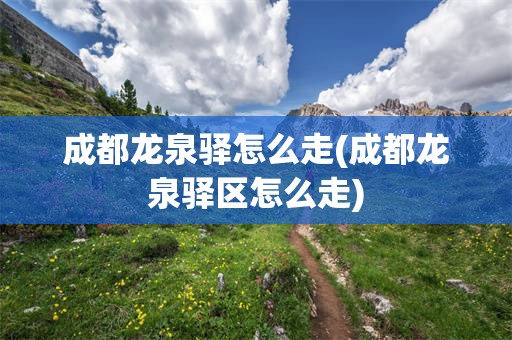 成都龙泉驿怎么走(成都龙泉驿区怎么走)