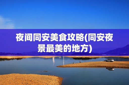 夜间同安美食攻略(同安夜景最美的地方)