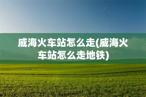 威海火车站怎么走(威海火车站怎么走地铁)