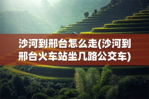 沙河到邢台怎么走(沙河到邢台火车站坐几路公交车)