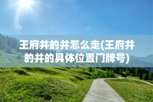 王府井的井怎么走(王府井的井的具体位置门牌号)