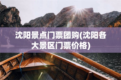 沈阳景点门票团购(沈阳各大景区门票价格)