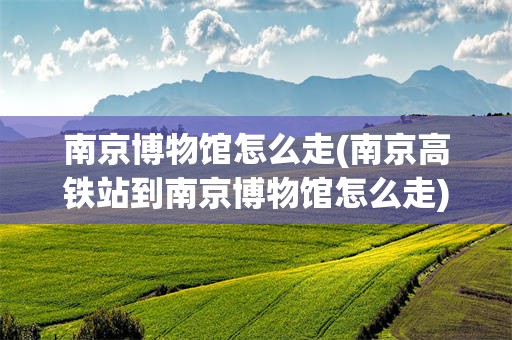南京博物馆怎么走(南京高铁站到南京博物馆怎么走)