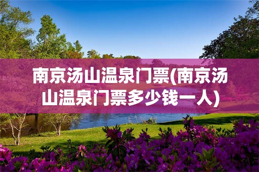 南京汤山温泉门票(南京汤山温泉门票多少钱一人)