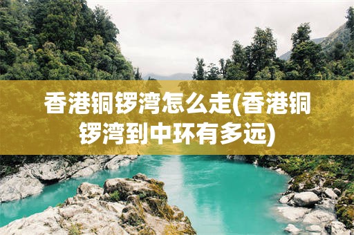 香港铜锣湾怎么走(香港铜锣湾到中环有多远)