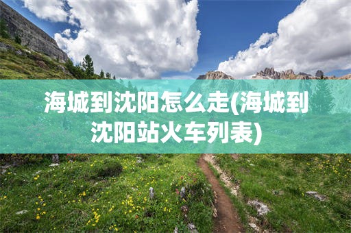 海城到沈阳怎么走(海城到沈阳站火车列表)