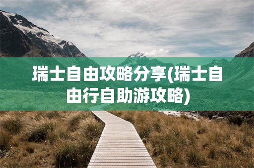 瑞士自由攻略分享(瑞士自由行自助游攻略)