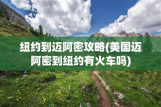 纽约到迈阿密攻略(美国迈阿密到纽约有火车吗)