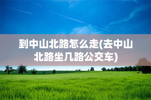 到中山北路怎么走(去中山北路坐几路公交车)