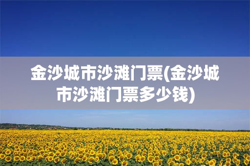 金沙城市沙滩门票(金沙城市沙滩门票多少钱)