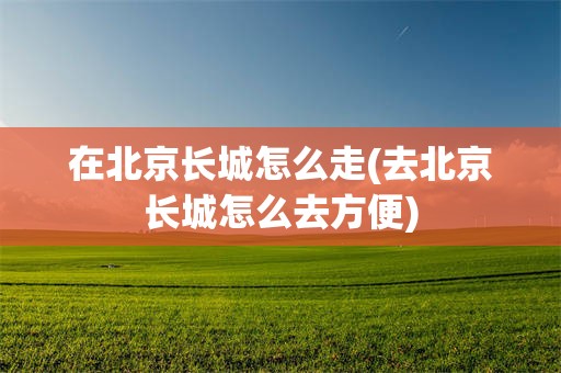 在北京长城怎么走(去北京长城怎么去方便)