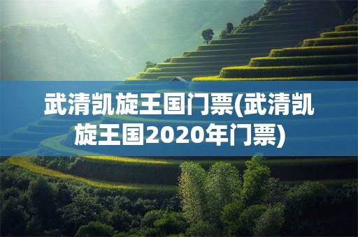 武清凯旋王国门票(武清凯旋王国2020年门票)