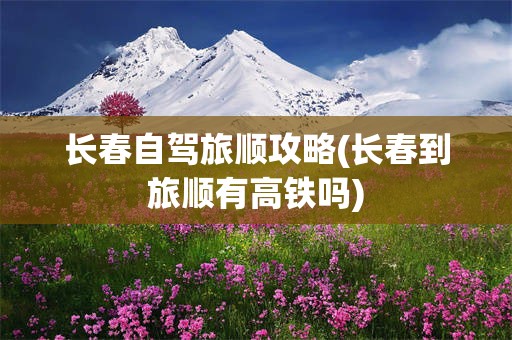长春自驾旅顺攻略(长春到旅顺有高铁吗)