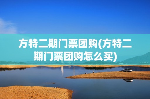 方特二期门票团购(方特二期门票团购怎么买)