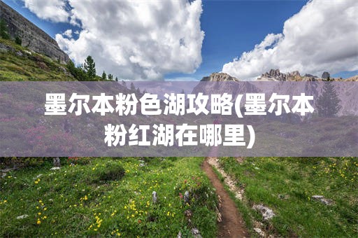 墨尔本粉色湖攻略(墨尔本粉红湖在哪里)