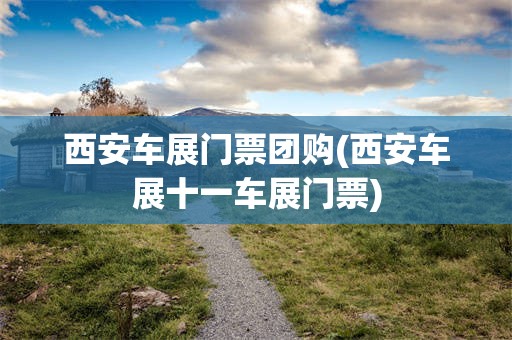 西安车展门票团购(西安车展十一车展门票)