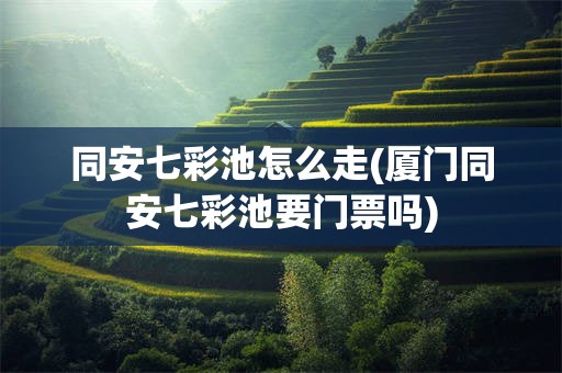 同安七彩池怎么走(厦门同安七彩池要门票吗)