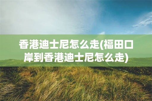 香港迪士尼怎么走(福田口岸到香港迪士尼怎么走)