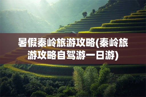 暑假秦岭旅游攻略(秦岭旅游攻略自驾游一日游)