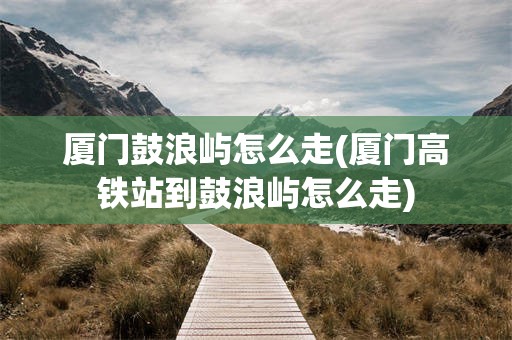 厦门鼓浪屿怎么走(厦门高铁站到鼓浪屿怎么走)