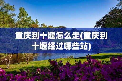 重庆到十堰怎么走(重庆到十堰经过哪些站)