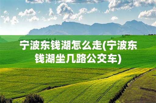 宁波东钱湖怎么走(宁波东钱湖坐几路公交车)
