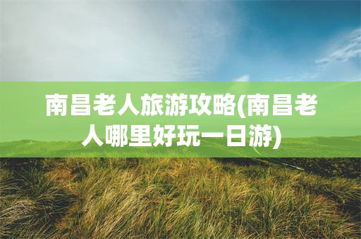 南昌老人旅游攻略(南昌老人哪里好玩一日游)