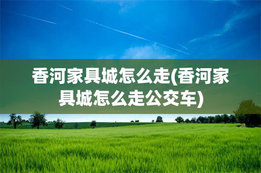 香河家具城怎么走(香河家具城怎么走公交车)