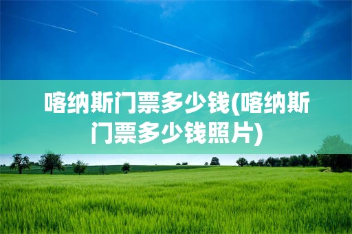 喀纳斯门票多少钱(喀纳斯门票多少钱照片)