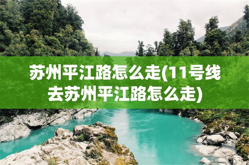 苏州平江路怎么走(11号线去苏州平江路怎么走)