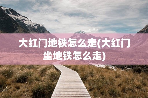 大红门地铁怎么走(大红门坐地铁怎么走)