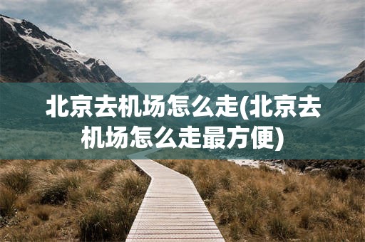 北京去机场怎么走(北京去机场怎么走最方便)