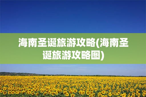 海南圣诞旅游攻略(海南圣诞旅游攻略图)