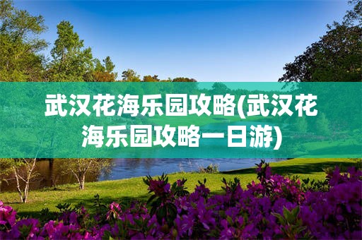 武汉花海乐园攻略(武汉花海乐园攻略一日游)