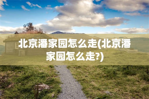 北京潘家园怎么走(北京潘家园怎么走?)