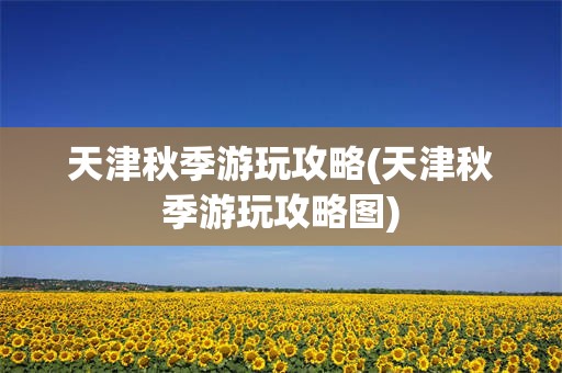 天津秋季游玩攻略(天津秋季游玩攻略图)