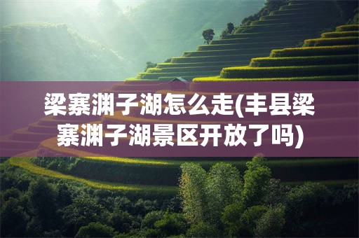 梁寨渊子湖怎么走(丰县梁寨渊子湖景区开放了吗)