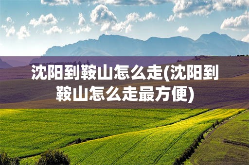 沈阳到鞍山怎么走(沈阳到鞍山怎么走最方便)