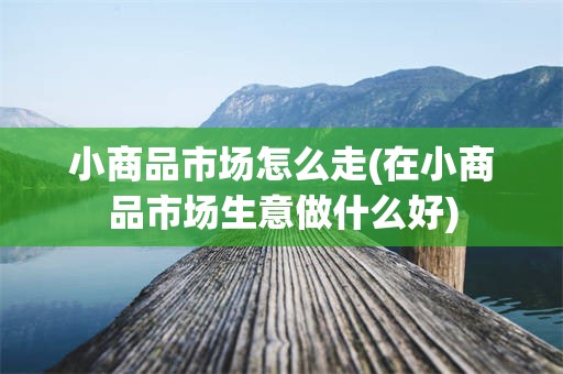 小商品市场怎么走(在小商品市场生意做什么好)