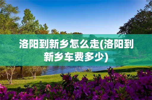 洛阳到新乡怎么走(洛阳到新乡车费多少)