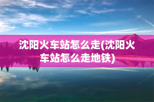 沈阳火车站怎么走(沈阳火车站怎么走地铁)